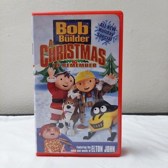 Bob the Builder A Christmas To Remember VHS Video Music Featuring Elton John - Picture 1 of 7